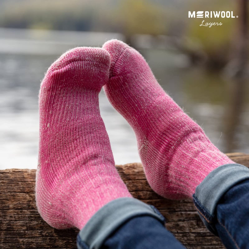 MERIWOOL Merino Wool Kids Hiking Socks for Children 3 Pairs - Image 4